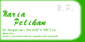 maria pelikan business card